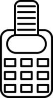 Point Of Service Line Icon vector