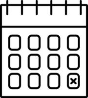 Date Line Icon vector