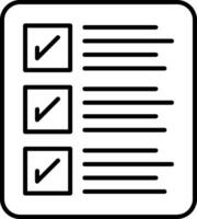 Report Line Icon vector