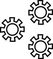 Settings Line Icon vector