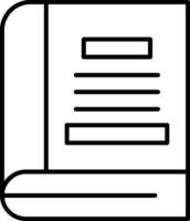 Book Line Icon vector