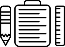 Clipboard Line Icon vector