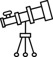 Telescope Line Icon vector