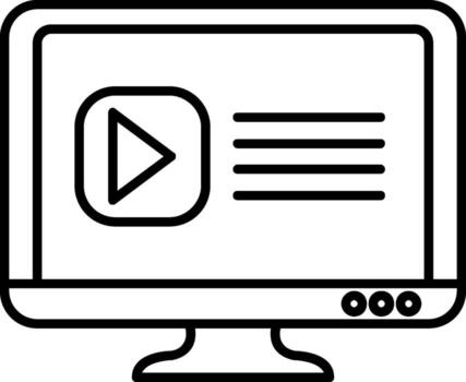 Tutorial Line Icon vector