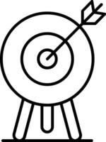 Target Line Icon vector