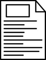 File Line Icon vector