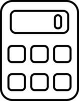 Calculator Line Icon vector