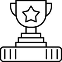 Trophy Line Icon vector
