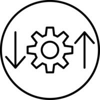 Process Line Icon vector