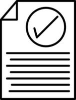 Checklist Line Icon vector