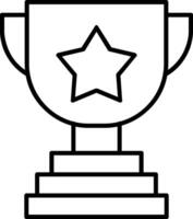 Trophy Line Icon vector