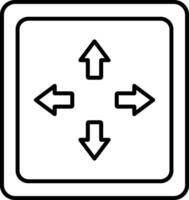 Fullscreen Line Icon vector