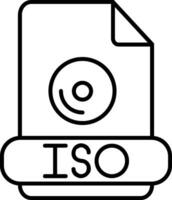 icono de línea iso vector