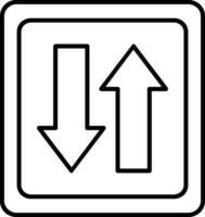 Transfer Line Icon vector