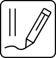 Edit Line Icon vector