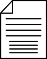 File Line Icon vector