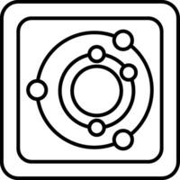 Radar Line Icon vector