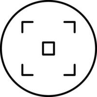 Focus Line Icon vector