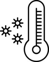 Thermometer Line Icon vector