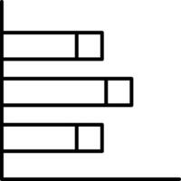 Bar Chart Line Icon vector