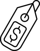 Tag Line Icon vector