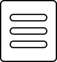 Menu Line Icon vector