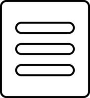 Menu Line Icon vector