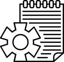 Accounting Line Icon vector