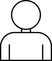 User Line Icon vector
