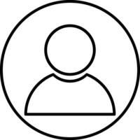 User Line Icon vector