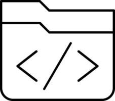 Coding Line Icon vector