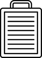 Clipboard Line Icon vector