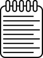 List Line Icon vector