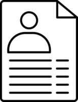 Document Line Icon vector