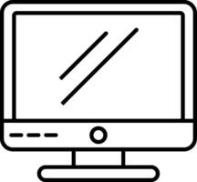 Monitor Line Icon vector