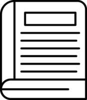 Book Line Icon vector