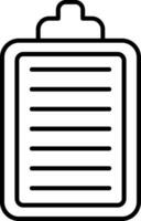 Clipboard Line Icon vector