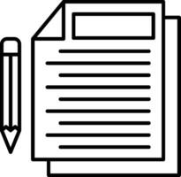 Documents Line Icon vector