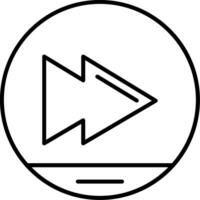 Skip Line Icon vector