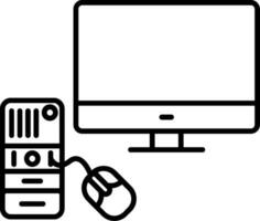 Computing Line Icon vector