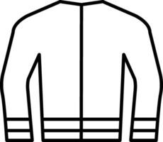 Coat Line Icon vector