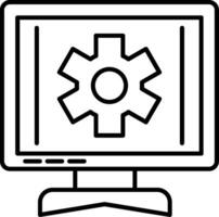 Setting Line Icon vector