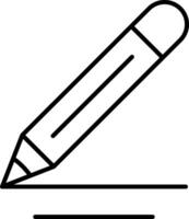 Pencil Line Icon vector