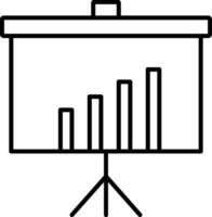 Presentation Line Icon vector