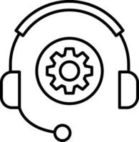 Technical Support Line Icon vector