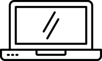 Laptop Line Icon vector