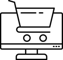 Ecommerce Line Icon vector