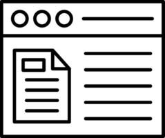 File Line Icon vector