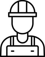 Worker Line Icon vector