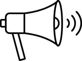 Megaphone Line Icon vector